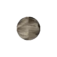 a black and white image of a planet with a smaller planet in the background .