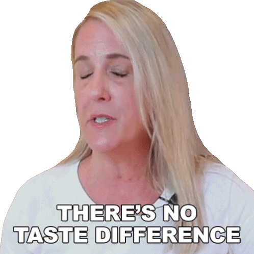 Theres No Taste Difference Jennifer Decarle Sticker - Theres No Taste Difference Jennifer Decarle Restaurant Recipe Recreations Stickers
