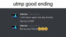 a screenshot of a discord conversation between marcus and amelia