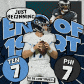 Philadelphia Eagles (7) Vs. Tennessee Titans (7) First-second Quarter Break GIF - Nfl National Football League Football League GIFs