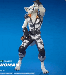 a video game character called a woman is dancing