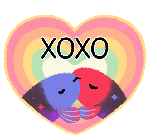 Xoxo Kiss Sticker - Xoxo Kiss Muah Stickers