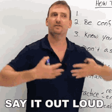 Say It Out Loud Learn English With Adam GIF - Say It Out Loud Learn English With Adam Adam GIFs