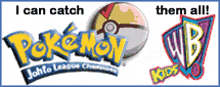 a pokemon logo next to a logo for wb