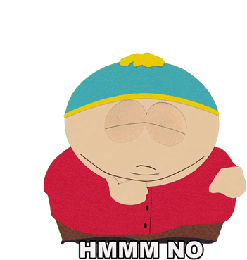 Hmm No Eric Cartman Sticker - Hmm No Eric Cartman South Park Stickers