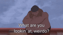 What Are You Looking At Weirdo Yeah Weirdo GIF