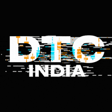 a black background with the word digi india in white letters