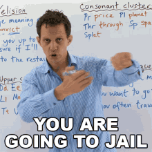 You Are Going To Jail Benjamin GIF - You Are Going To Jail Benjamin Learn English With Benjamin GIFs