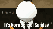 Koro Sensei Sunday GIF - Koro Sensei Sunday GIFs