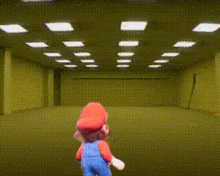 Mario Dies Of Heart Attack In Backrooms Heart Attack Meme GIF - Mario Dies Of Heart Attack In Backrooms Mario Backrooms GIFs