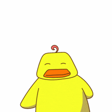 a cartoon duck with a question mark on its head is asking what