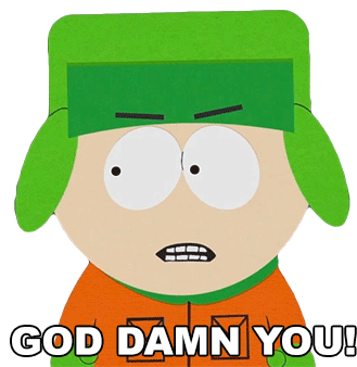 God Damn You Kyle Broflovski Sticker - God Damn You Kyle Broflovski South Park Stickers