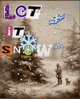 Let It Snow Snowing GIF