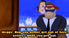 Smg4 Meggy GIF - Smg4 Meggy Now You Better Get Out Of Here GIFs
