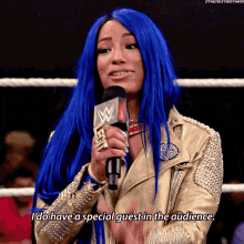 Sasha Banks I Do Have A Special Guest In The Audience GIF - Sasha Banks I Do Have A Special Guest In The Audience Wwe GIFs