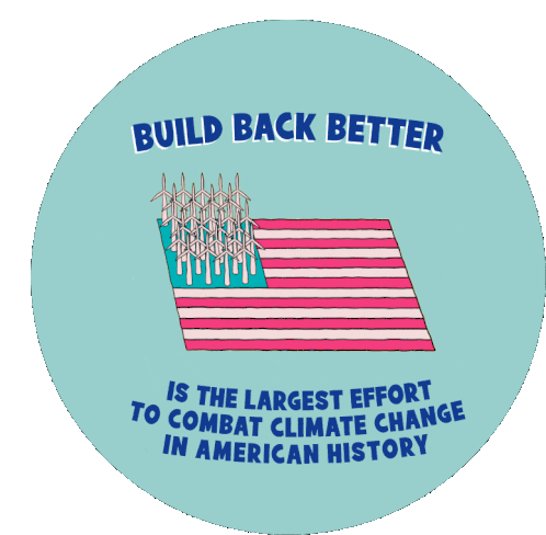 Build Back Better Infrastructure Sticker - Build Back Better Infrastructure President Joe Biden Stickers