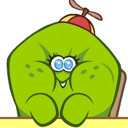 Looking Young Om Nom Sticker - Looking Young Om Nom Cut The Rope Stickers