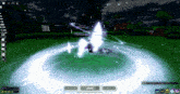 a screenshot of a video game shows a character in a white circle with the words " work " written on it