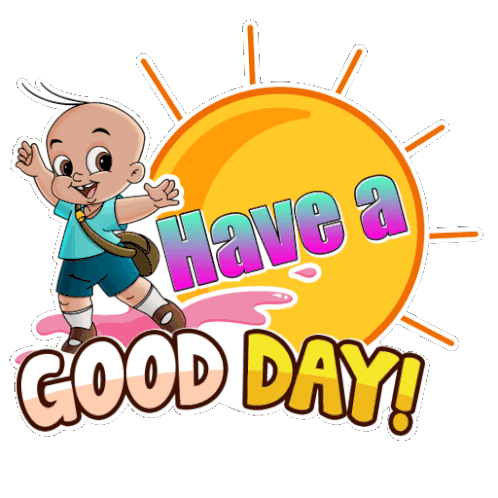 Have A Good Day Raju Sticker - Have A Good Day Raju Chhota Bheem Stickers
