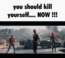 You Should Kill Yourself Now Spiderman GIF - You Should Kill Yourself Now You Should Kill Yourself Spiderman GIFs