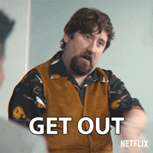 Get Out Colin Hendricks GIF - Get Out Colin Hendricks Jim Howick GIFs