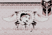 a drawing of a man with wings and the words solito de yo