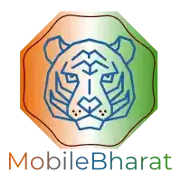 the mobile bharat logo has a tiger on it