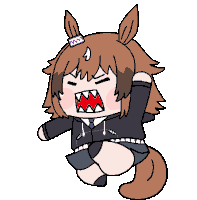 a cartoon of a horse with a crown on its head