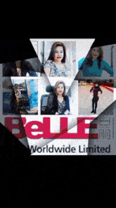 a collage of women with the word belle worldwide limited