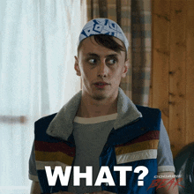 a man is wearing a vest that says cocaine