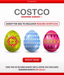 Costco Shopper Survey Shoot The Egg GIF - Costco Shopper Survey Shoot The Egg To Win Rewards GIFs