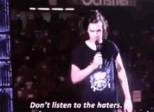Harry Styles Dont Listen To The Haters GIF - Harry Styles Dont Listen To The Haters Onedirection GIFs