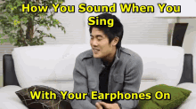 How You Sound When You Sing With Your Earphones On GIF - Reality Singing With Earphones On GIFs