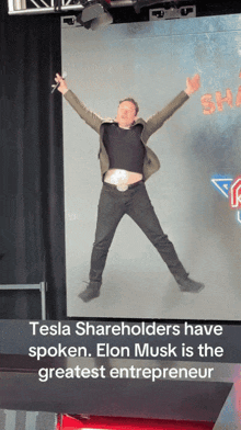 Elon Musk Jumping For Joy GIF