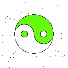 ying yang green white spin enigma
