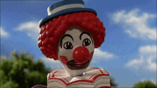 Clown Pie Face GIF - Clown Pie Face Thomas The Tank Engine GIFs