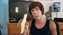 Cameron GIF - Cameron Dallas Banana Food GIFs
