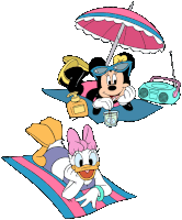 Relaxing Minnie Mouse Sticker