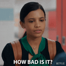 How Bad Is It Jackie Howard GIF - How Bad Is It Jackie Howard My Life With The Walter Boys GIFs