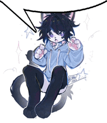 a drawing of a cat with the year 2016 on the bottom right corner