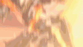 a robot is being destroyed by a fireball in a video game