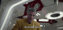 Youre Safe Now Captain Christopher Pike GIF - Youre Safe Now Captain Christopher Pike Anson Mount GIFs