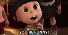 Youre Funny Elsie Fisher GIF - Youre Funny Elsie Fisher Agnes GIFs