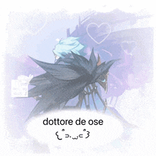 a drawing of a man and woman with the words dottore de ose in the corner