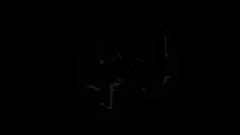 a black background with a glowing geometric shape