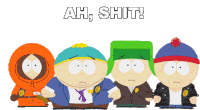 Ah Shit Eric Cartman Sticker - Ah Shit Eric Cartman Kyle Broflovski Stickers