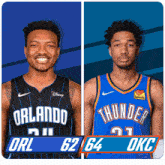 Orlando Magic (62) Vs. Oklahoma City Thunder (64) Third-fourth Period Break GIF - Nba Basketball Nba 2021 GIFs