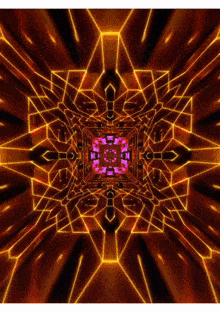 a computer generated image of a kaleidoscope with a square in the middle