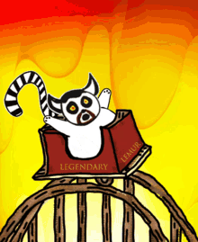Legendary Lemur Veefriends GIF - Legendary Lemur Veefriends Roller Coaster GIFs