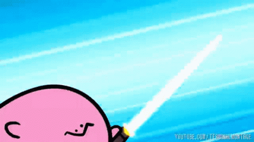 Kirbo Kirby GIF - Kirbo Kirby Sword - Discover & Share GIFs